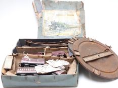 Hornby 0 gauge clockwork tinplate train set 501 with LMS 5600 locomotive, in original box together