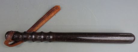 Truncheon stamped MP with crown, possibly Metropolitan police