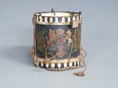 Royal Air Force ornamental brass drum, 8cm tall