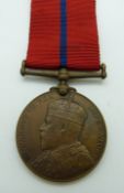 An Edward VII Metropolitan Police Coronation Medal, 1902, named to PC W Roberts, G Division