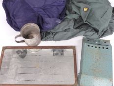 British Railways mirror, railway clothing, Russian or similar waste basket