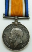 British Army WWI War Medal named to 1707 Pte J Smith Glosters/ Gloucestershire Regiment