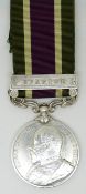 British Army Tibet Medal with clasp for Gyantse, named to 3923 Pte F Mockford, 1st Battallion