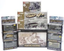Ten Corgi diecast model military vehicles comprising Fighting Machines including set CSCW21004 and
