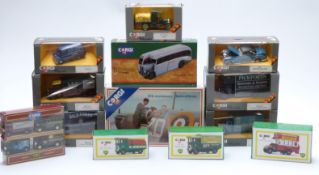 Thirteen Corgi diecast model vehicles and vehicle sets including Pickfords, Battle of Britain, BP,