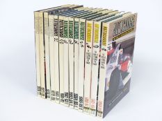 Thirteen Autocourse yearbooks, from 1976 to 1990