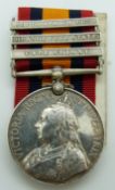 British Army Queens South Africa Medal with clasps for Cape Colony, Orange Free State and South