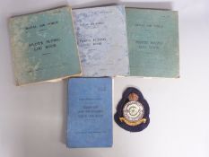 Four pilots' flying log books covering 1922 to 1961 including  WWII. Aircraft flown include Tiger