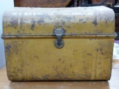 Vintage metal trunk. W58 x D39 x H42cm