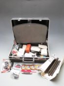 A collection of air rifle and pistol parts and accessories including springs, Viscount muzzle