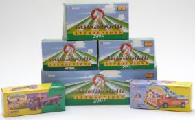 Six Corgi Fairground Attractions and The Showmans Range diecast model vehicles and vehicle sets