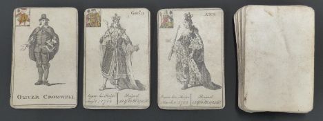English playing card pack dealing with Kings and Queens and general knowledge. Black and white