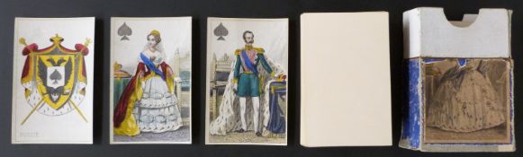 B.P. Grimaud, Paris, France playing cards. Jeu Imperial. Non-standard historical costume cards.