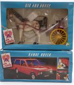 Sindy Range Rover, Gig and Horse and Washing Machine unit, all in original boxes together with a