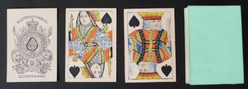 Reynolds & Sons, England. Transformation playing cards designed by T.S. Chapman. Plain green