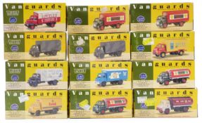 Twelve Vanguards Classic Commercial Vehicles 1:64 scale diecast model lorries some limited
