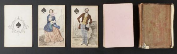 Migeon, Paris, France Cartes Parisiennes playing cards. Non-standard historical costume cards.