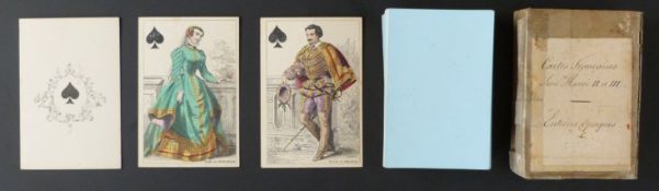O. Gibert, Paris, France Cartes Parisiennes playing cards. Non-standard historical costume cards.