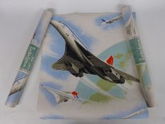 Three rolls of Crown Concorde wallpaper K34268S