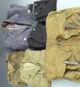 A small quantity of circa WWII/Cold War German/Eastern European Jackets, Bergen etc