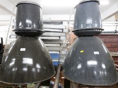 Two industrial/ shopfitting/ haberdasherySuperdry light fittings 68 x 52cm