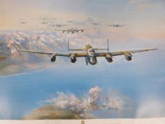 Frank Wootton signed limited edition (740/850) print The Sinking of the Turpitz, signed by the