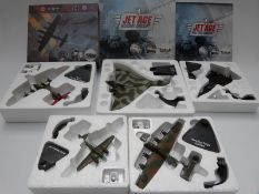 Eighteen Atlas Editions and similar diecast model vehicles including Jet Age, Classic Sports Cars,