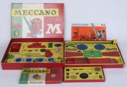Two Meccano outfits comprising 6 and Gears Outfit B, both in original boxes.