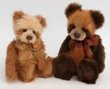 Two Charlie Bears teddy bears, Polly 36cm tall and Ashton 38cm tall