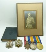 British Army WWI medals comprising 1914/1915 Star, War Medal and Victory Medal named to 2283 Sgt A