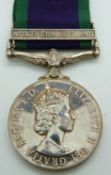 British Army General Service Medal with clasp for Northern Ireland named to TPR S Boyt, 17/21st