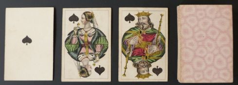 Anonymous maker, Germany playing cards. Standard double ended courts, square corners, no indices.