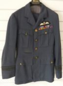 Royal Air Force WWII officer's jacket by Garrish, Ames & Simpkins Ltd with sleeve rank insignia