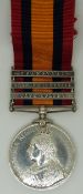 British Army Queen's South Africa Medal with clasps for Cape Colony, Orange Free State and