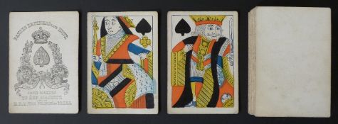 Bancks Brothers Late Hunt playing cards. Standard single ended courts, square corners, no indices.