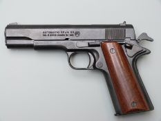 BBM Bruni 96 Automatic 8mm blank firing pistol, in hard carry case with original instructions.
