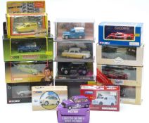 Fourteen Corgi and Corgi Classics diecast model vehicles including Only Fools And Horses, James Bond