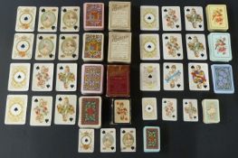 Goodall & Son, London, England. Eight packs of Historic Cards series playing cards including two