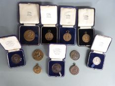 A small collection of sporting / athletics medals including Army Boxing Association Boys Mosquito