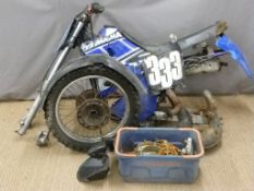 Circa 1990's Yamaha YZ motocross motorcycle project