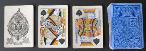Goodall & Son, London playing cards. Standard double ended courts, turned, no indices. Backs