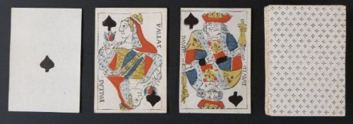 Jordan Fouquet, Amsterdam, Holland playing cards. Early Netherland pattern. Standard double ended