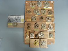 British Army: a collection of Scottish regimental badges including the Highland Regiment, Royal