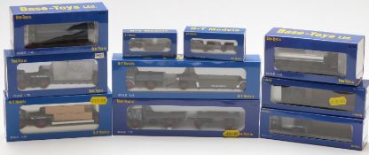 Ten Base Toys 1:76 and 1:148 scale diecast model Pickfords commercial vehicles, all in original