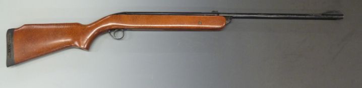 BSA Mercury .22 air rifle with semi-pistol grip and raised cheek piece, NVSN.