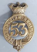 British Army Shropshire 53rd Regiment of Foot, Glengarry badge