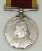 British Army China War Medal (1900) named to 137 Doli/ Bearer Indian Army, name indistinct, S & J