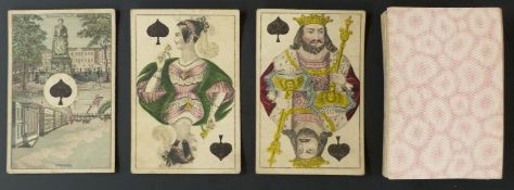 Anonymous maker, possibly C.L. Wust, Germany playing cards. XP pattern. Non standard double ended