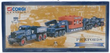 Corgi Classics Pickfords limited edition diecast model Diamond T Ballast x2 with 24 Wheel Girder