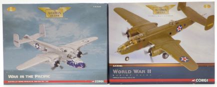 Two Corgi The Aviation Archive 1:72 scale limited edition diecast model aeroplanes World War II